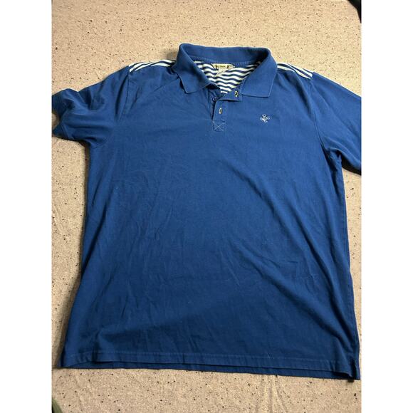 Paul Frank Scurvy Skull Monkey Polo Shirt Blue Men’s XL Y2K Retro Vintage Julius - Picture 1 of 6